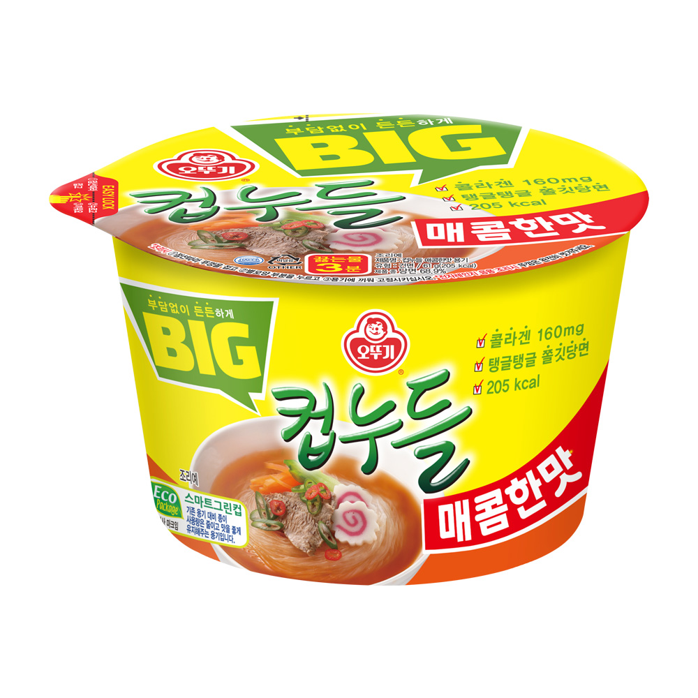 오뚜기 빅컵누들 매콤한맛 61g, 1개 - 메인 이미지