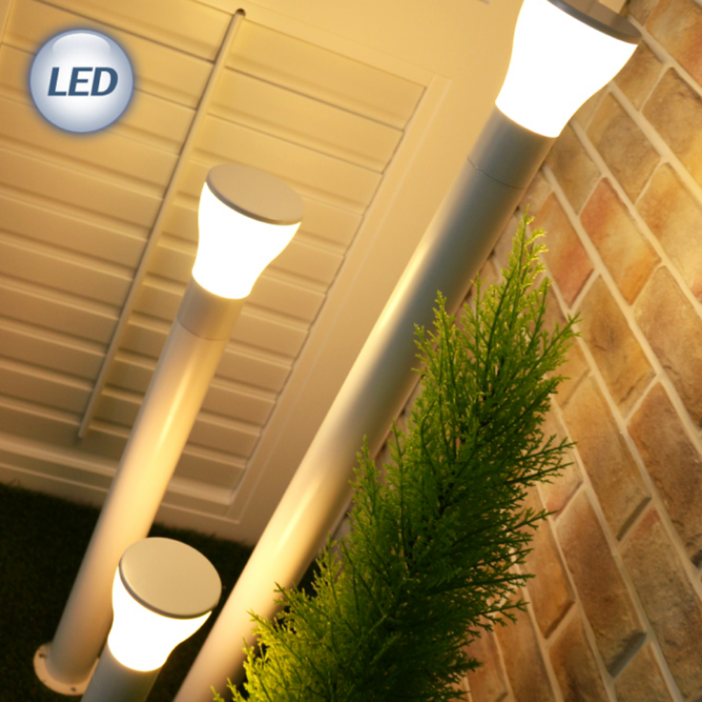 LED 원형 전기 정원등 잔디등 가로등 열주등 외등 화이트/42CM - 상품 이미지