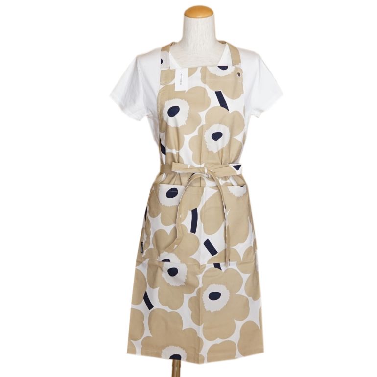 마리메꼬 Marimekko Pieni Unikko 플라워 꽃무늬 앞치마 064161190 - 상세 이미지 2