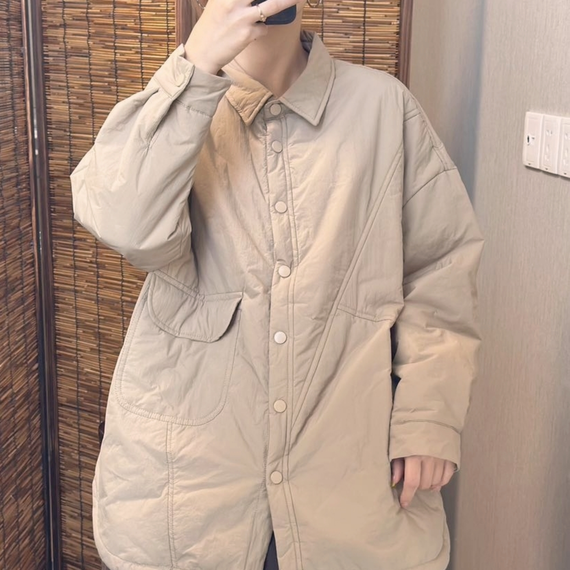 누빔 패딩점퍼 가을 겨울 여성패딩 미시옷 엄마옷