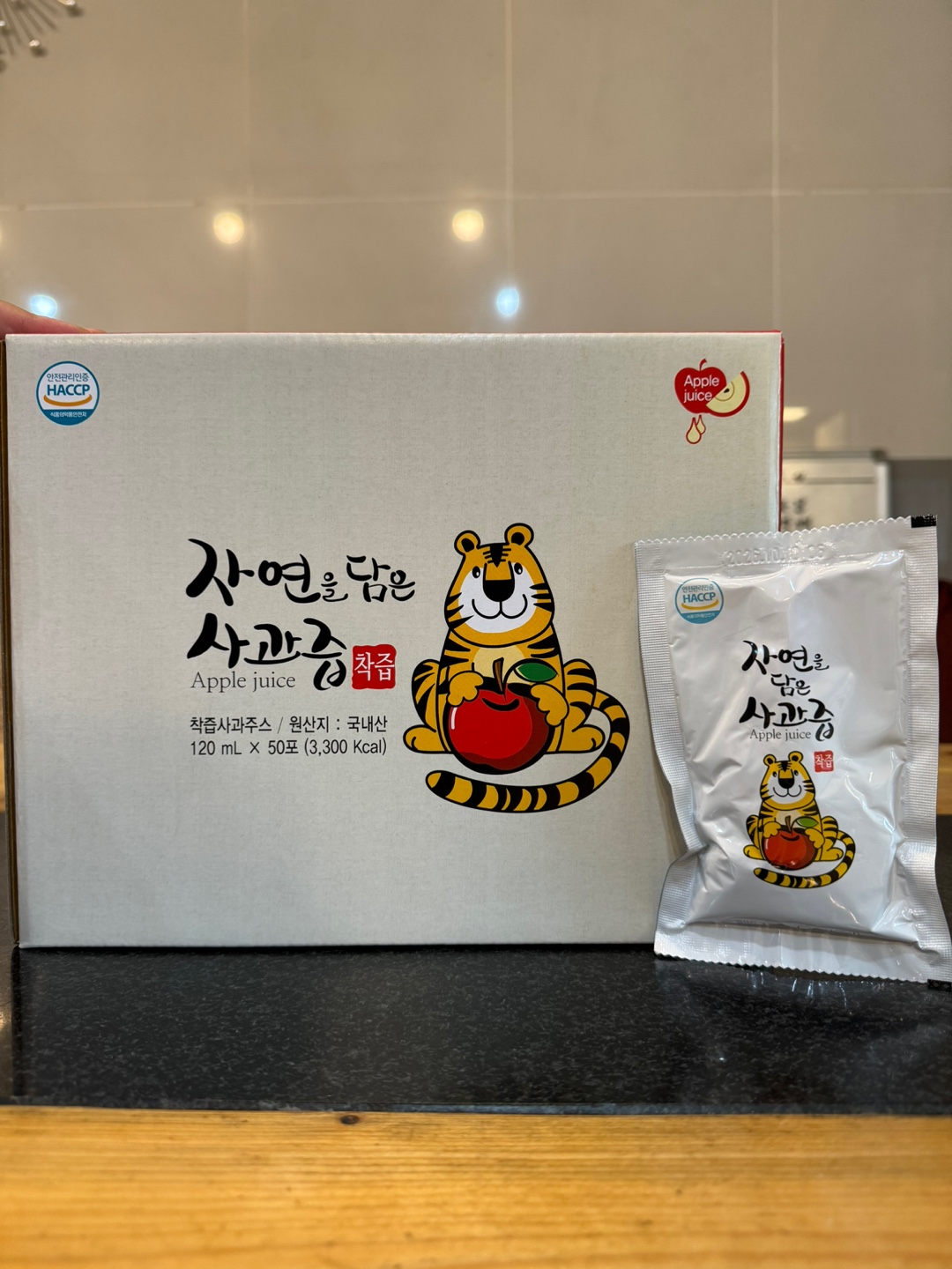 우주농원 사과즙 120ml NFC 착즙 사과주스 50포 100포 - 상품 이미지