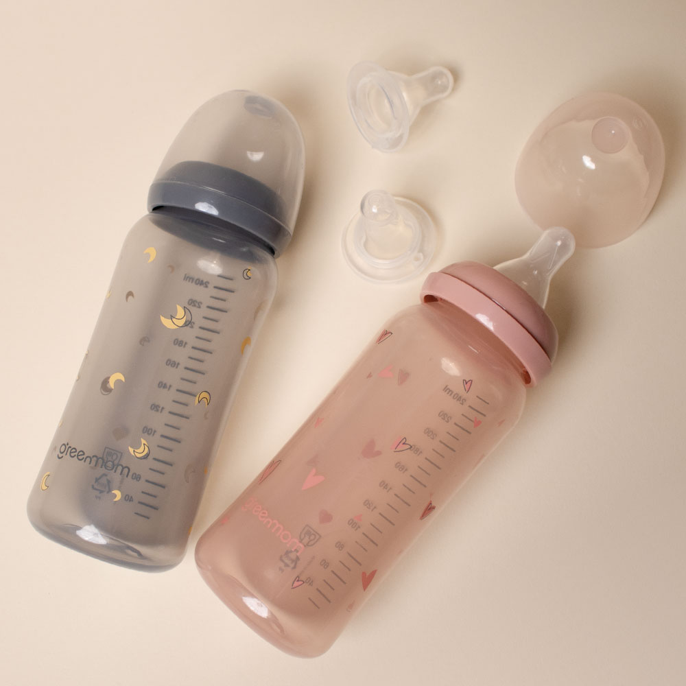 [컬러세트] PP 컬러 슬림형 젖병240ml2개 아이쏙3개 - 상세 이미지 2