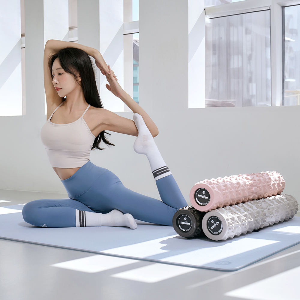 멜킨 폼롤러 멜핏 마사지 돌기 롤러 장요근스트레칭 요가 필라테스 근막 종아리지압 79cm 상세 이미지 4
