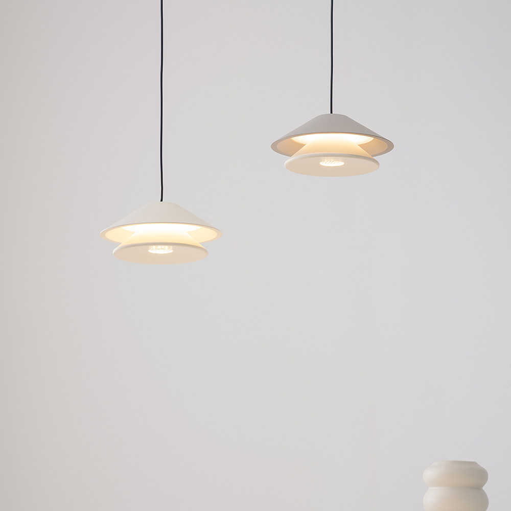 LED 식탁조명 식탁등 위버 1등 7W 샌드화이트WH