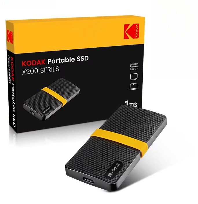코닥 KODAK X200 SSD 외장 하드디스크 노트북 스마트폰 PS4 PC MAC TV - 상품 이미지