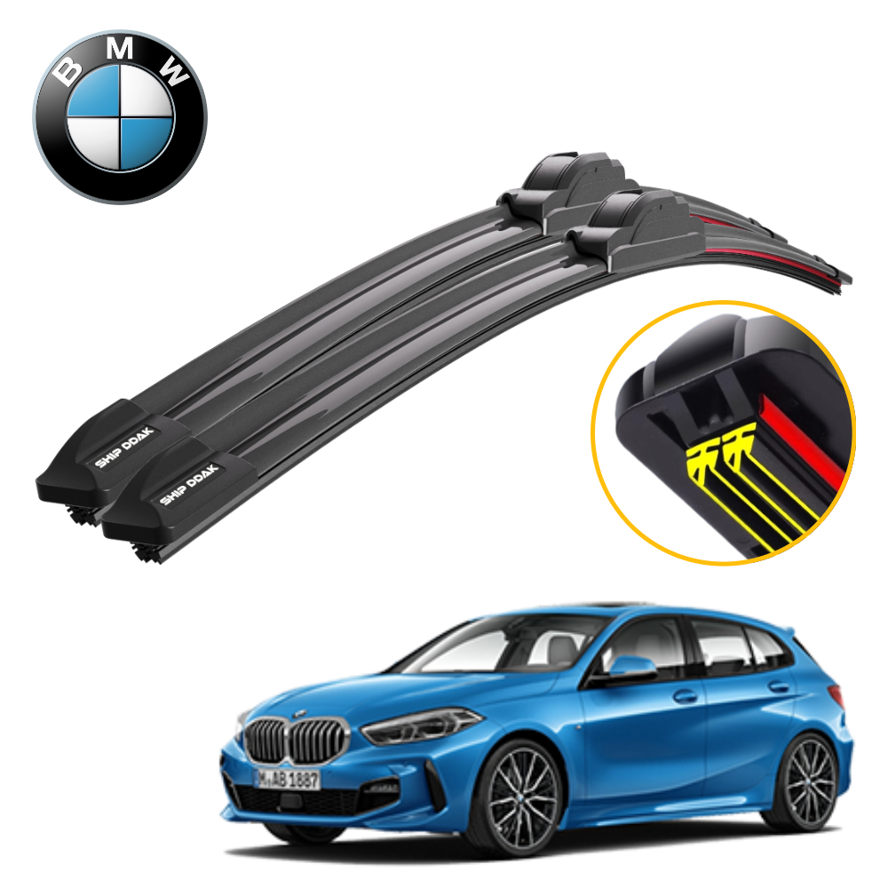 1+1 쉽딱 BMW 1시리즈 E81 F20 F40 전차종 트리플X2 하이브리드 와이퍼 블레이드 윈도우브러쉬 - 메인 이미지