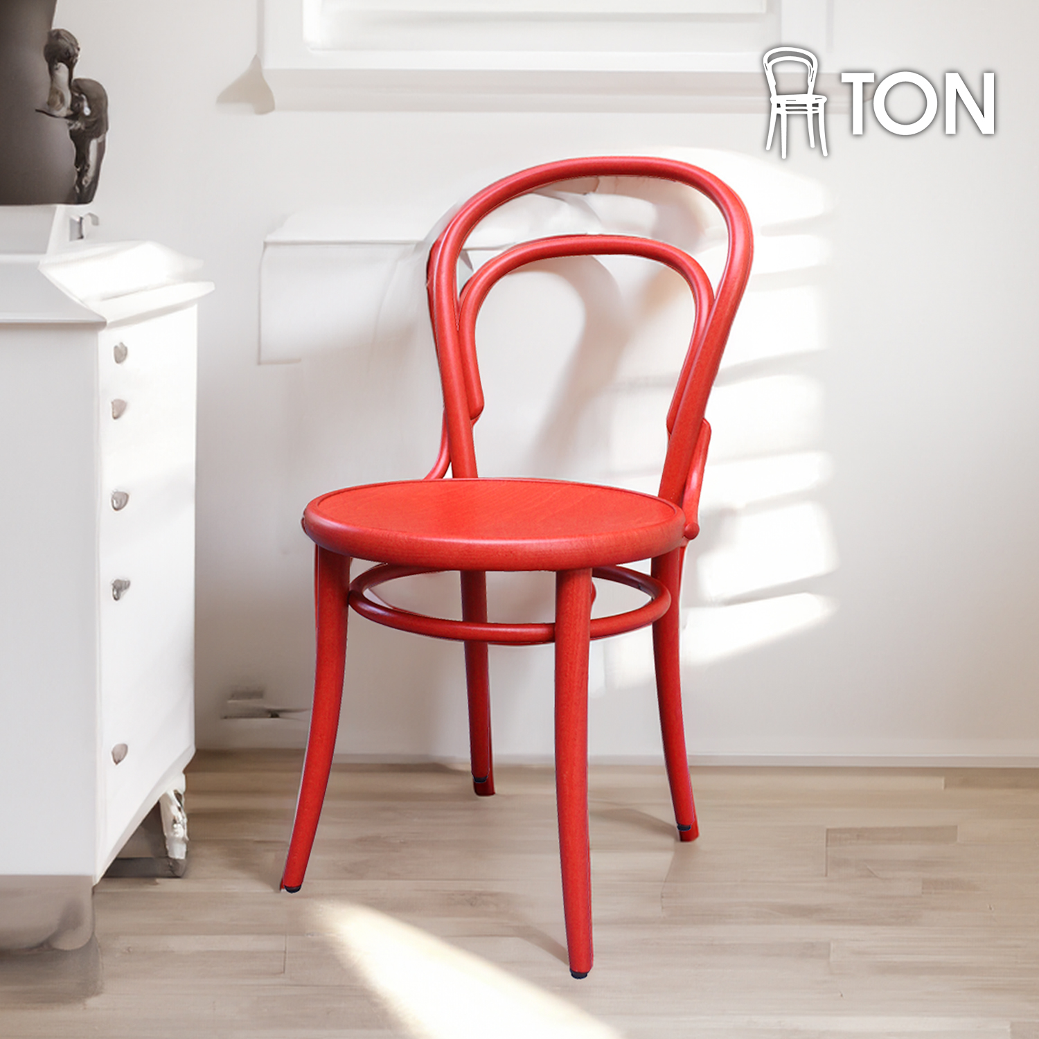 톤체어 14 레드 미드센츄리 의자 디자인 카페 의자 인테리어 라운지체어 - 상품 이미지