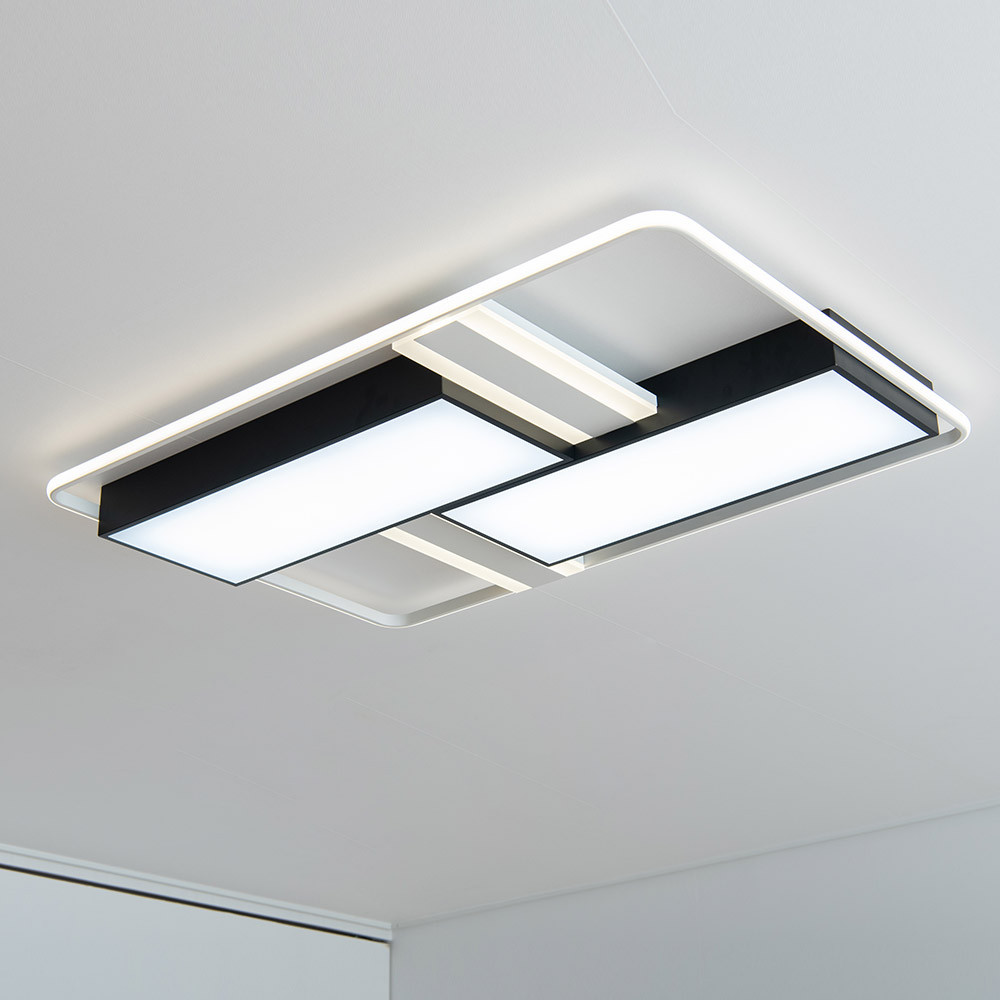 LED 모노스 거실등 150W 블랙 - 상품 이미지