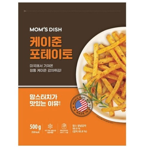 맘스터치 케이준 포테이토 양념감자튀김 500g : 송이나무