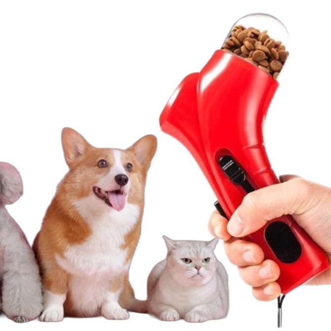 강아지 사료 발사기 강아지 간식 총 런처 애견 훈련 건 - 상품 이미지