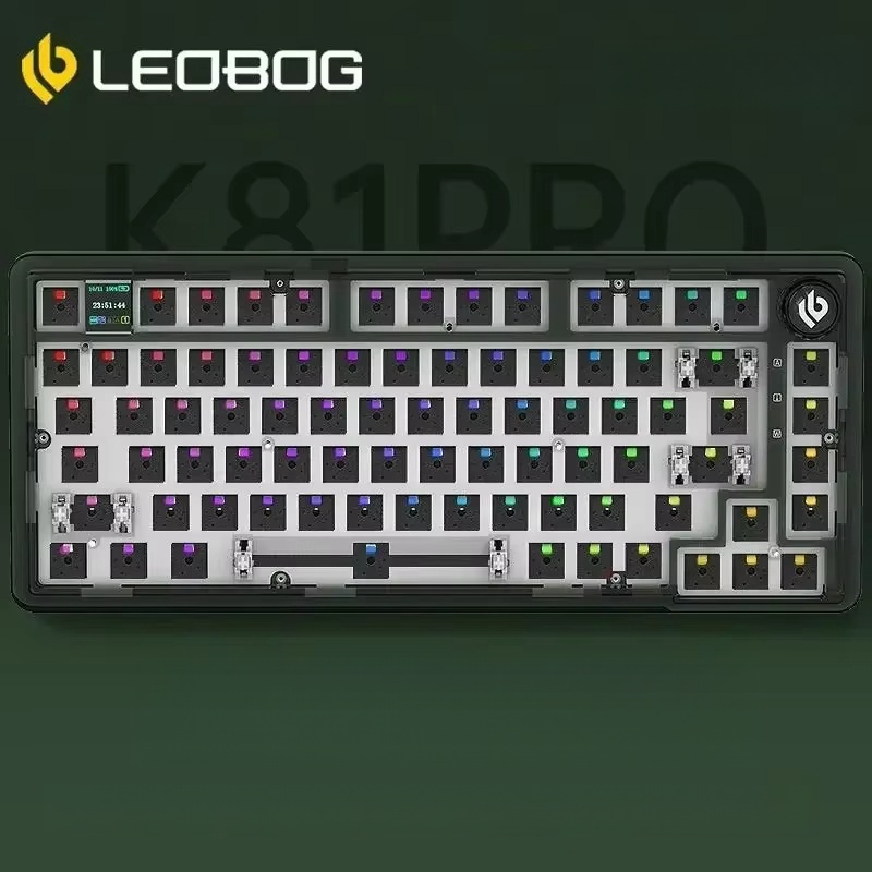 LEOBOG K81Pro 기계식 키보드 3모드 키트 핑크 - 상세 이미지 2