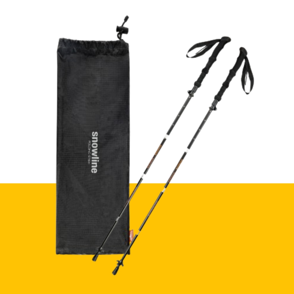 스노우라인 등산스틱 트레커스틱 135 2개 세트 두랄루민 접이식 등산용 경량 백패킹 스틱