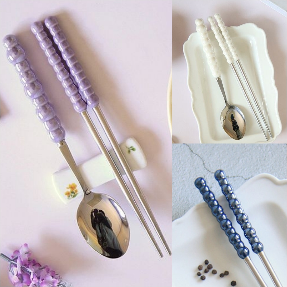 수저세트 숟가락 젓가락 세트 신혼 부부 집들이 선물 진주