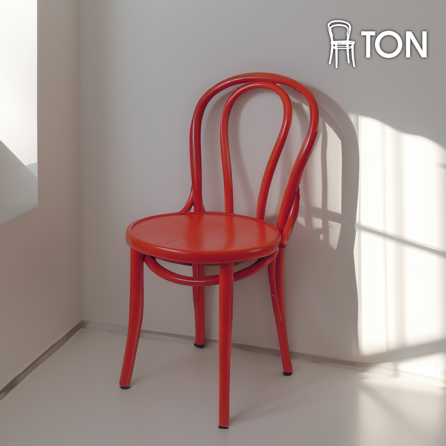 톤체어 18 레드 미드센츄리 의자 디자인 카페 의자 인테리어 라운지체어 - 상품 이미지