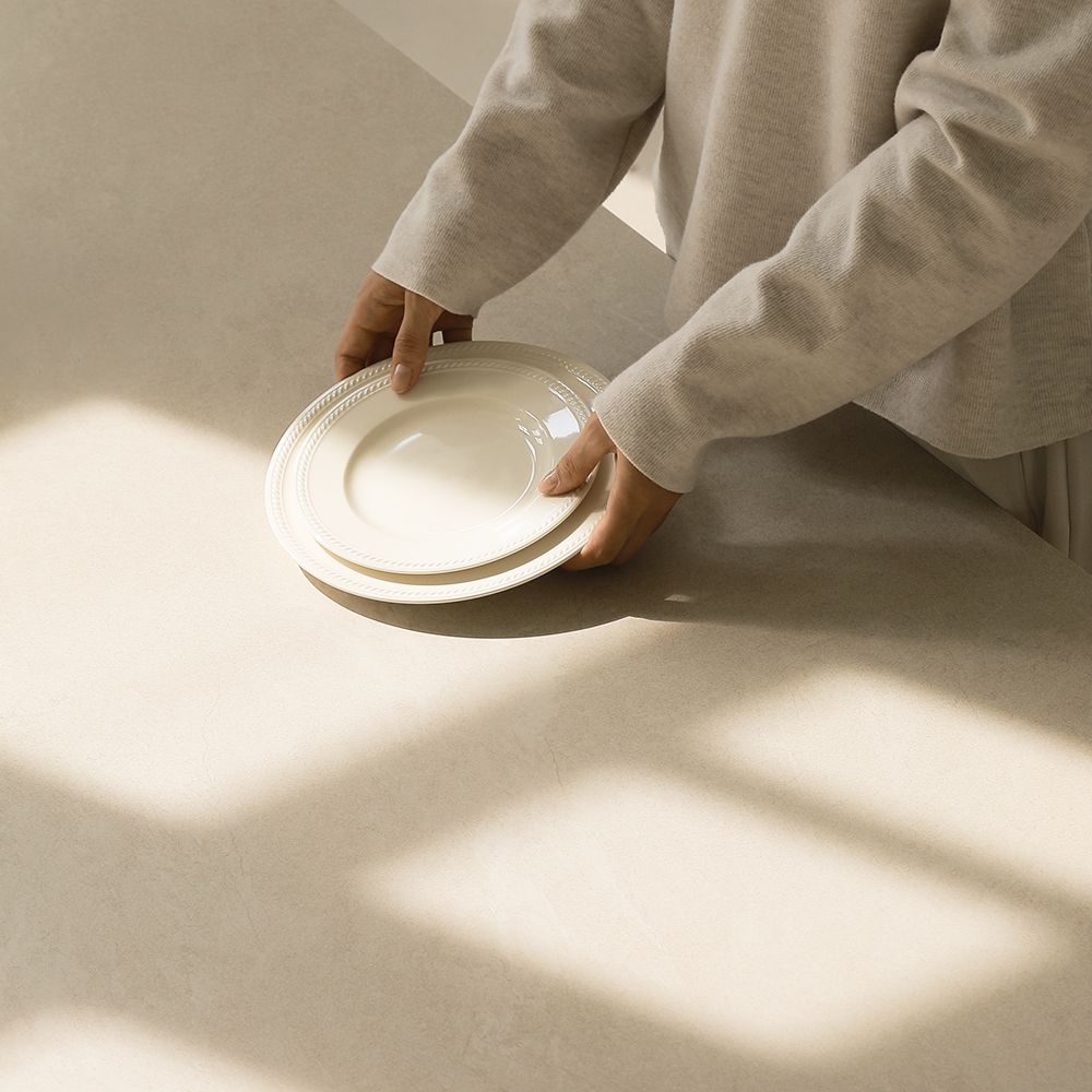 라미에스 모아나 오크 참나무 포세린 세라믹 식탁세트 4인용 1400 의자4