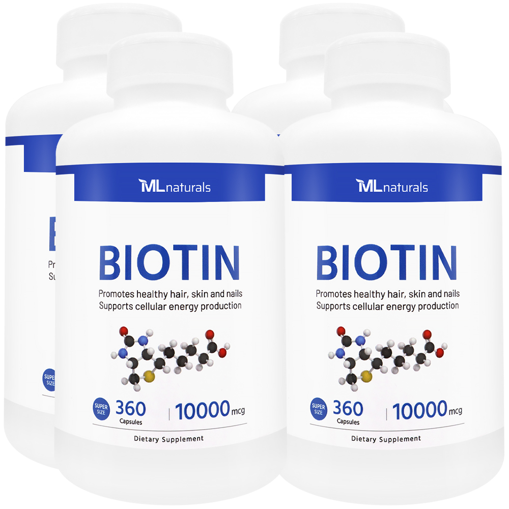 4병 마이라이프 내추럴스 비오틴 10000mcg 360정 슈퍼사이즈 - 메인 이미지