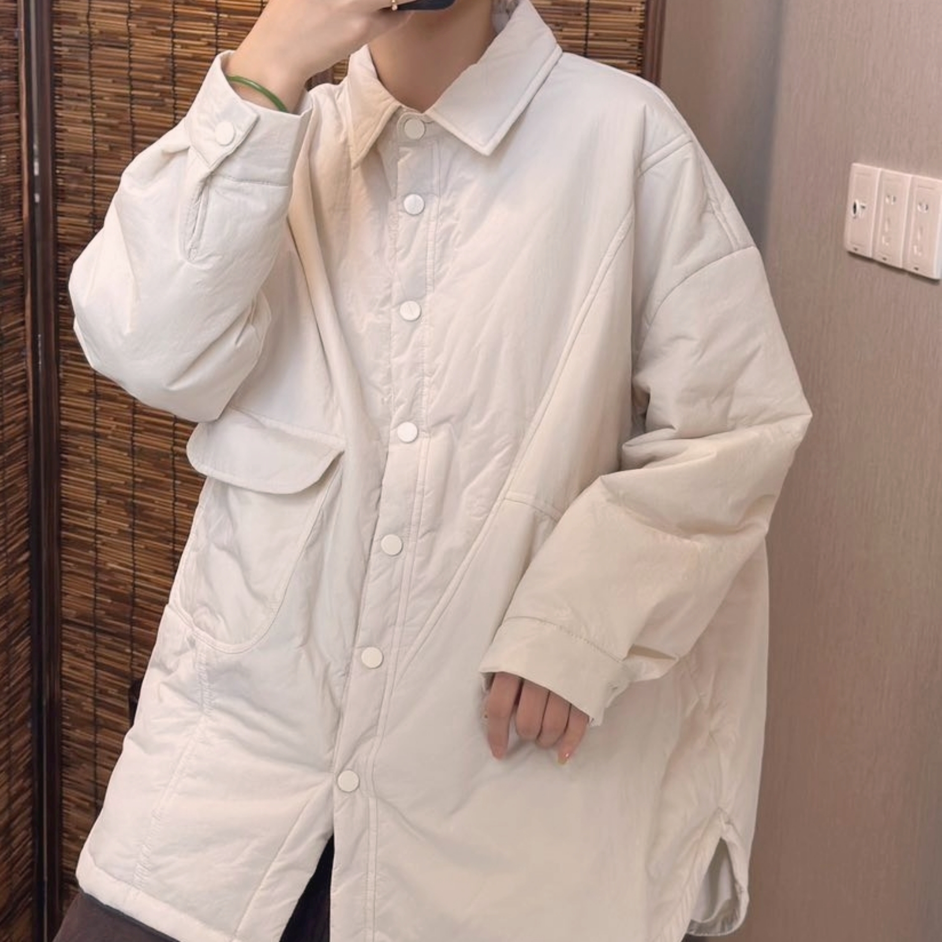 누빔 패딩점퍼 가을 겨울 여성패딩 미시옷 엄마옷 - 상세 이미지 4