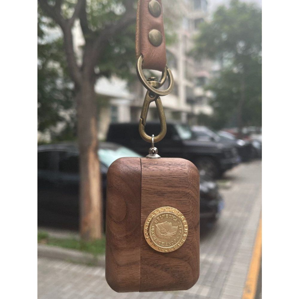 에어팟 4세대 원목 케이스 중세 동전 우드 나무 커버 스트랩 애플 에어팟 프로 2세대 - 상세 이미지 2