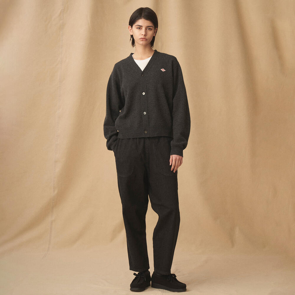 단톤 가디건 LAMBSWOOL V NECK KNIT DNB242L102-0002 여성 울가디건 - 상세 이미지 3