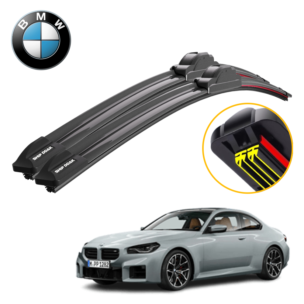 1+1 쉽딱 BMW M2 전차종 트리플X2 하이브리드 와이퍼 블레이드 윈도우브러쉬 - 상품 이미지