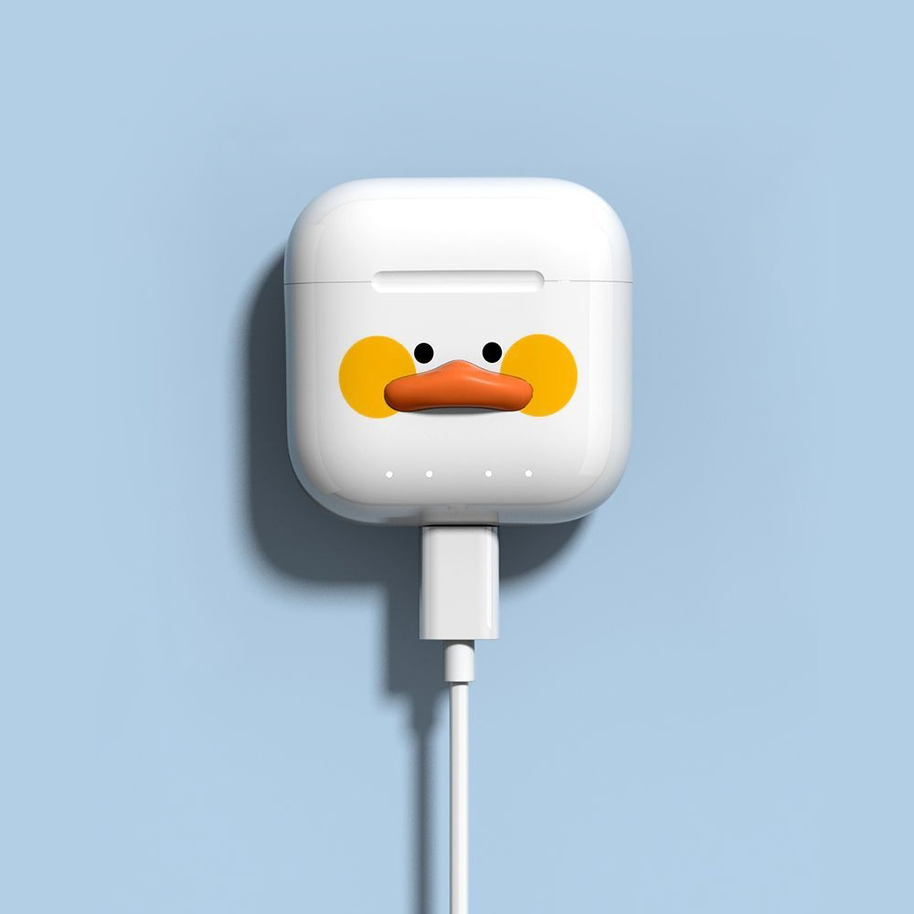 티버디 오픈형이어폰 귀안아픈 블루투스 NOMODUCK 캐릭터 무선 이어폰 (스트랩제공) 이미지 4