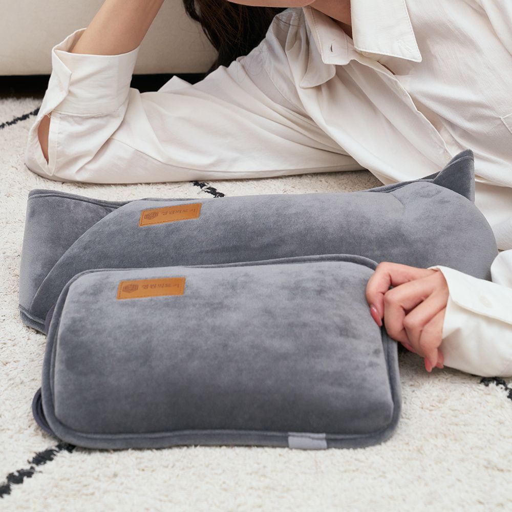 온수찜질팩 허리 찜질기 전자파없는 충전식 목 어깨 복부 등 생리통 전기 온열 찜질기 온열기