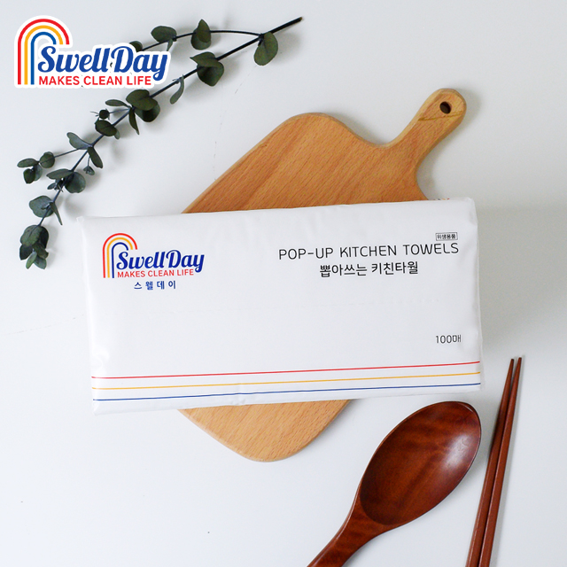 [6개+6개] 스웰데이 뽑아쓰는 키친타월 도톰한 3겹 100매 - 상세 이미지 5