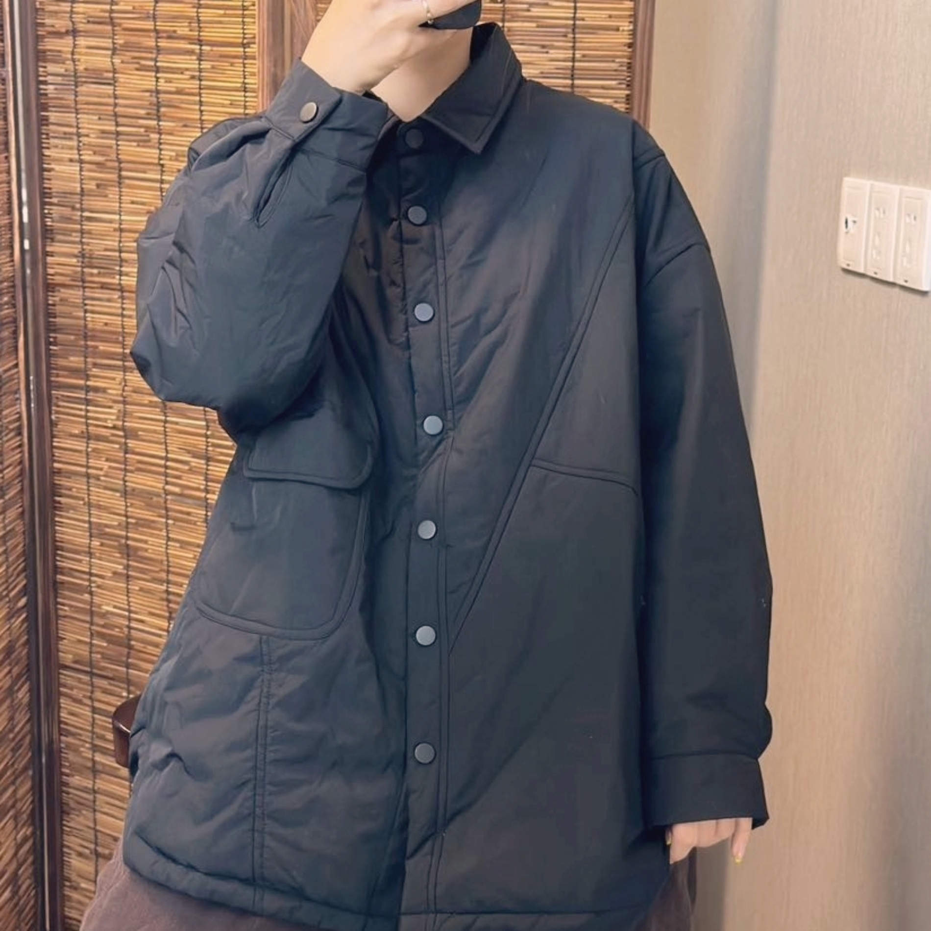 누빔 패딩점퍼 가을 겨울 여성패딩 미시옷 엄마옷 - 상세 이미지 2