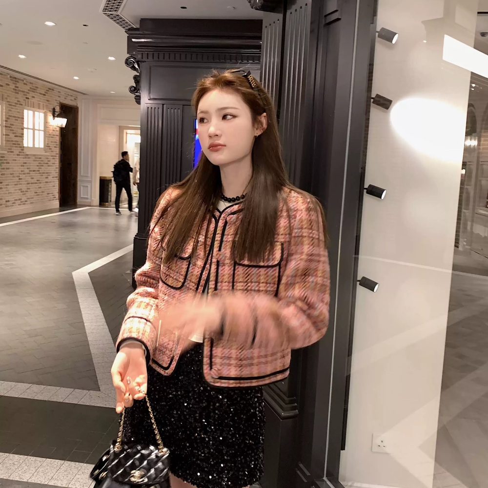 나혼자산다 567화 박나래 자켓 체크 트위드 노카라 의상 옷 패션 - 상품 이미지