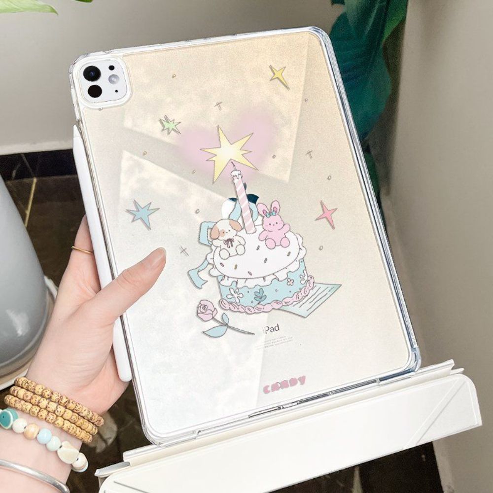 ipad 보호 케이스 3Y 접이식 air6 pro2024 Apple 태블릿에 적합 10 아크릴 9 벤딩 방지 5 펜 슬롯 없음 mini7 크림 디저트 1 아이패드 에어6(11인치) 이미지 7