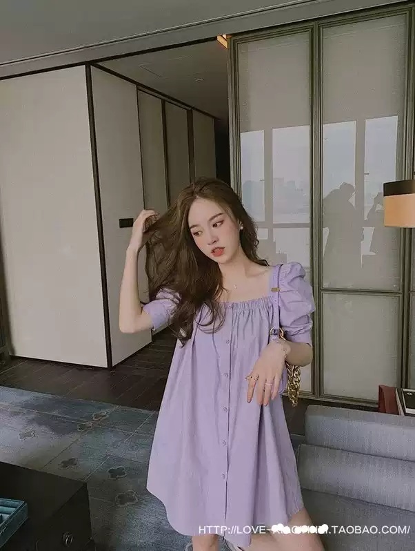 결혼하자 맹꽁아 9화 박하나 원피스 퍼플 맹공희 슬리브 프릴 의상 옷 패션 - 상세 이미지 3