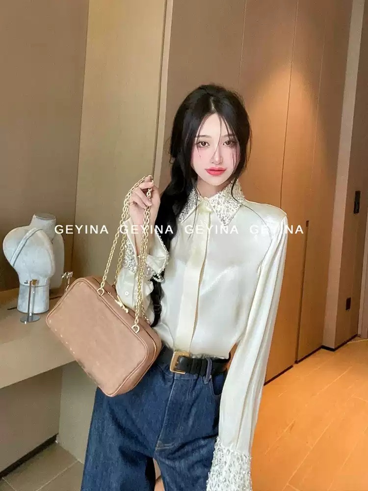 지옥에서 온 판사 8화 박신혜 셔츠 블라우스 강빛나 실크 카라넥 의상 옷 패션 - 상세 이미지 3