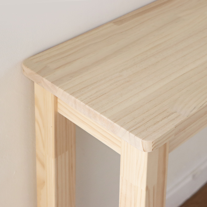 좁고 긴 테이블 창가,사이드 슬림테이블 무도색 DIY가구