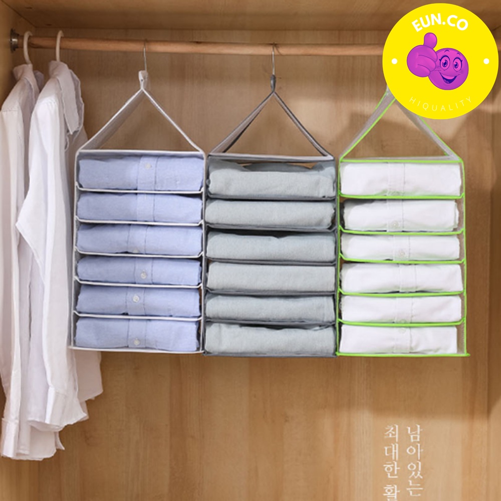 옷장 셔츠 정리대 와이셔츠 보관대 벽걸이 12칸