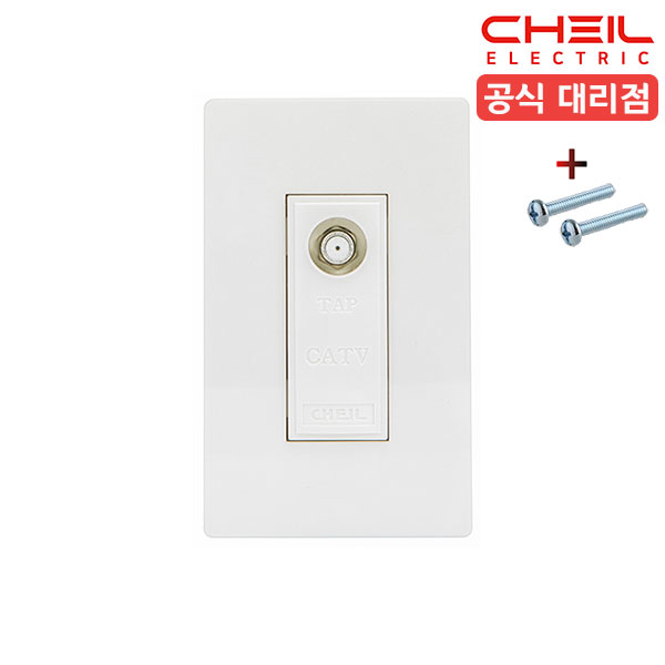 제일전기 디노 스위치 콘센트 통신 커버 교체 CATV3방 D-INNO 커버 화이트 - 상세 이미지 3
