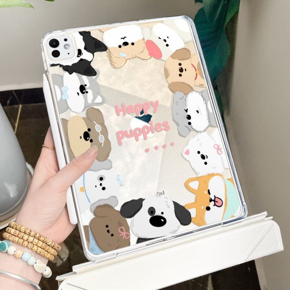 ipad 보호 케이스 3Y 접이식 air6 pro2024 Apple 태블릿에 적합 10 아크릴 9 벤딩 방지 5 펜 슬롯 없음 mini7 크림 디저트 1 아이패드 에어6(11인치) 이미지 6