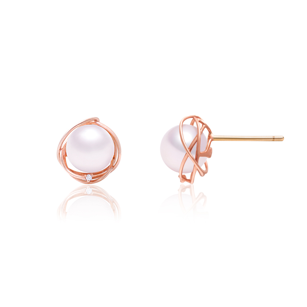 다이아나 14K 18K 아코야 해수 진주 귀걸이 선물