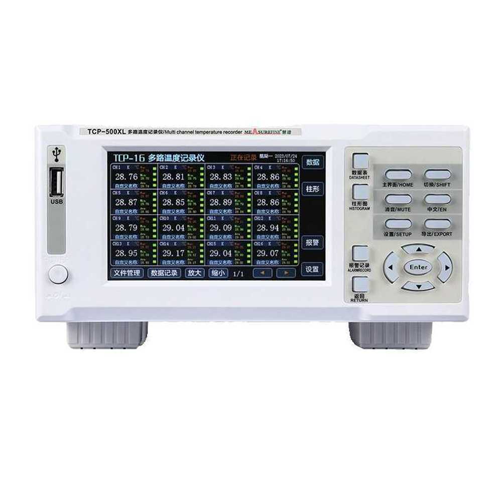 온도기록계 열전대 모니터 센서 다중채널 용품 TCP-500X 온도계 - 상품 이미지