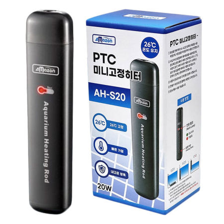 아마존 PTC 미니 고정히터 20W AH-S20 26도 고정 완전방수 수중 히터