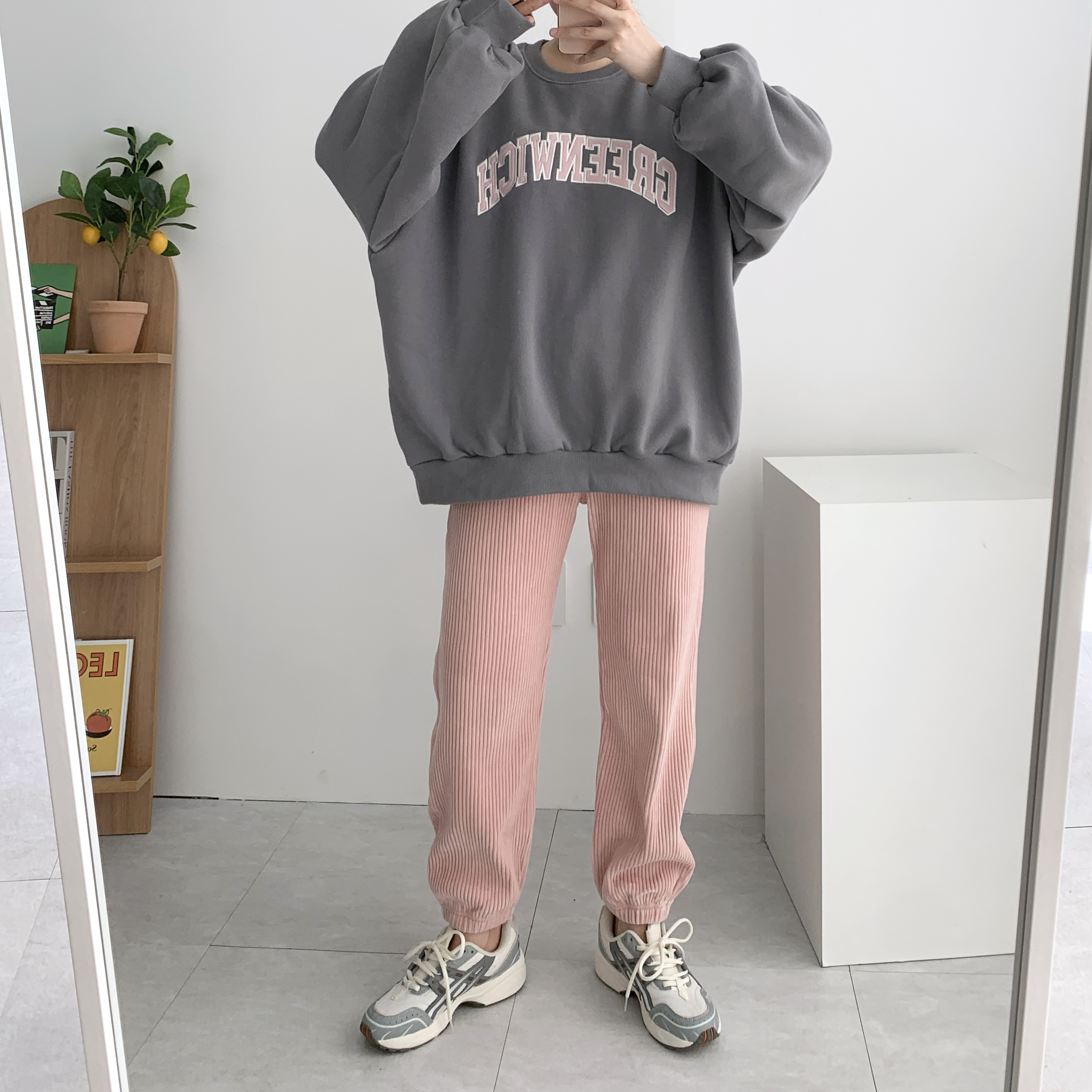벨로아팬츠 벨벳조거팬츠 코듀로이팬츠 - 상세 이미지 5