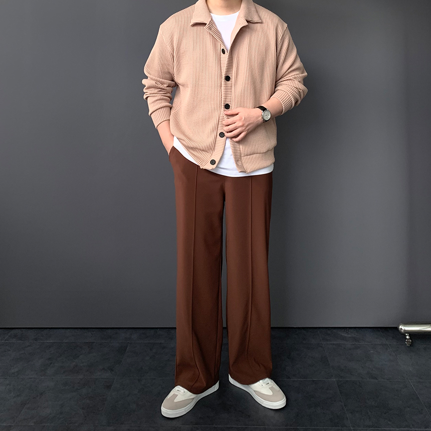 남자가을가디건 남자카라가디건 - 상세 이미지 3