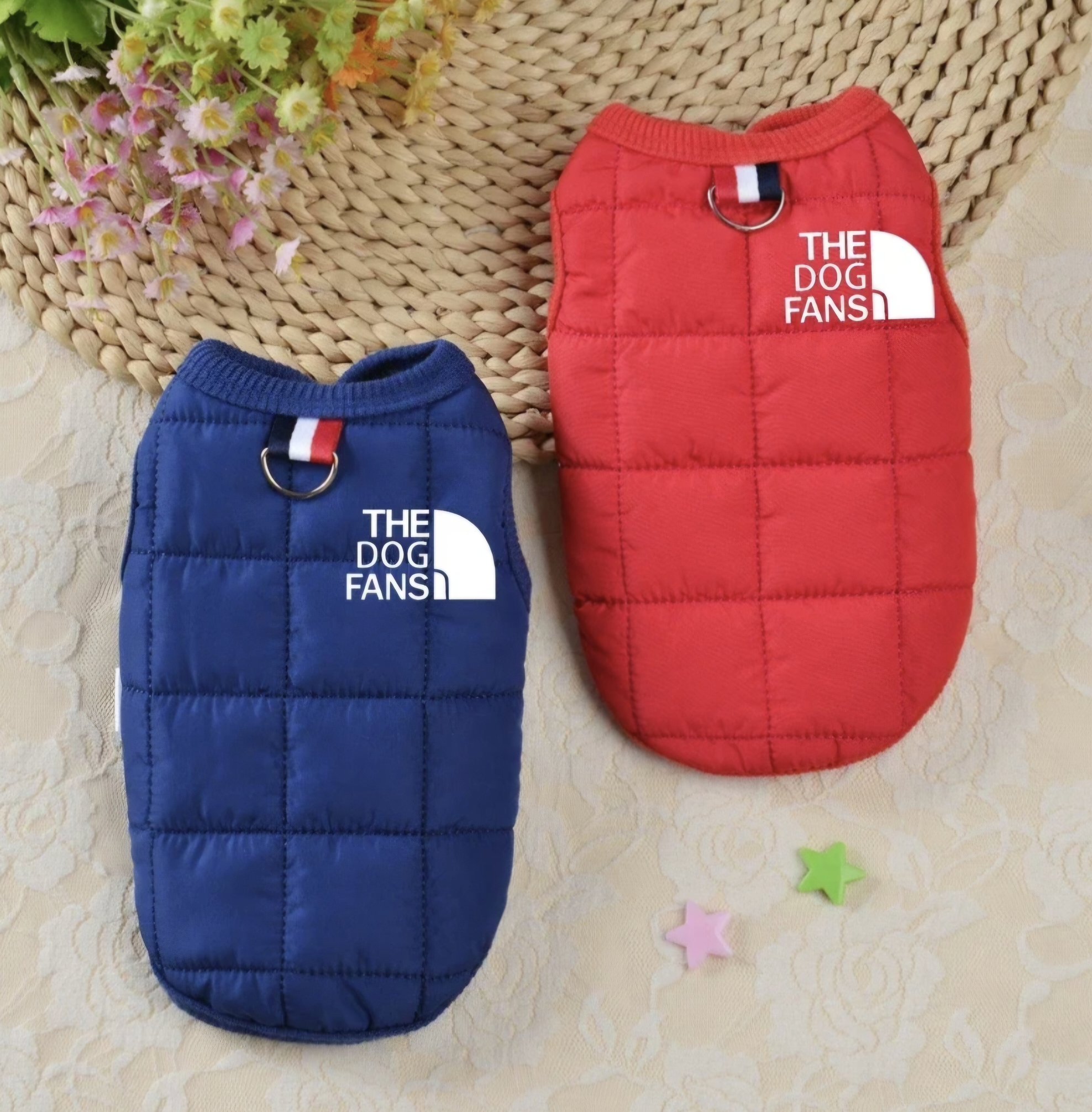 펫드로왕 강아지 겨울기모패딩조끼 명품패딩 럭셔리 소형견 하네스패딩 - 상세 이미지 3