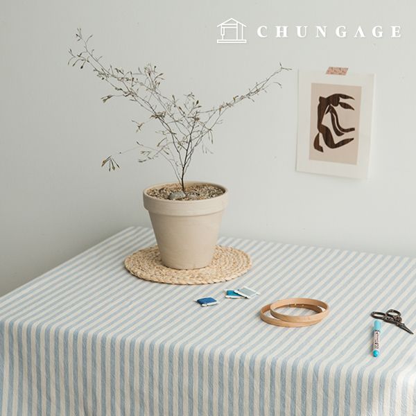 방수 빈티지 식탁보 면 테이블보 체크 멜란지 무지 식탁커버 돌상 행사용테이블보 90x160