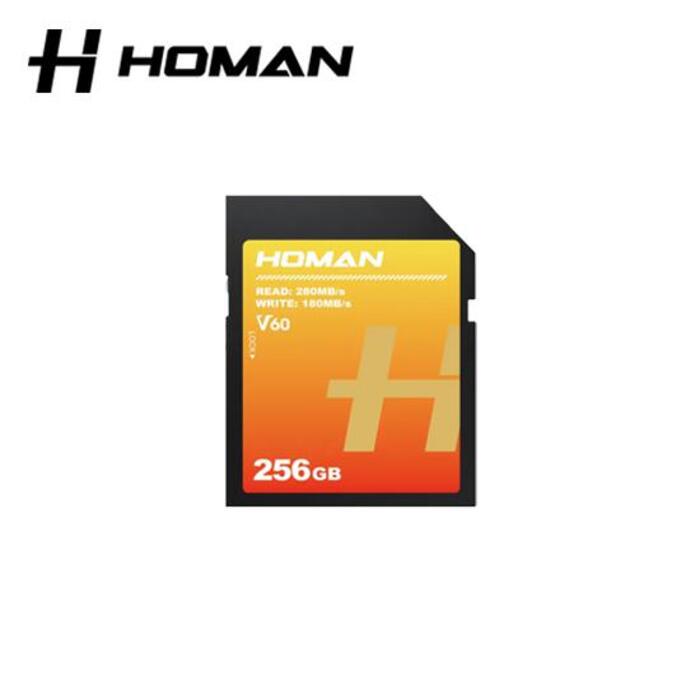 HOMAN UHS-II SD Card V60 256GB