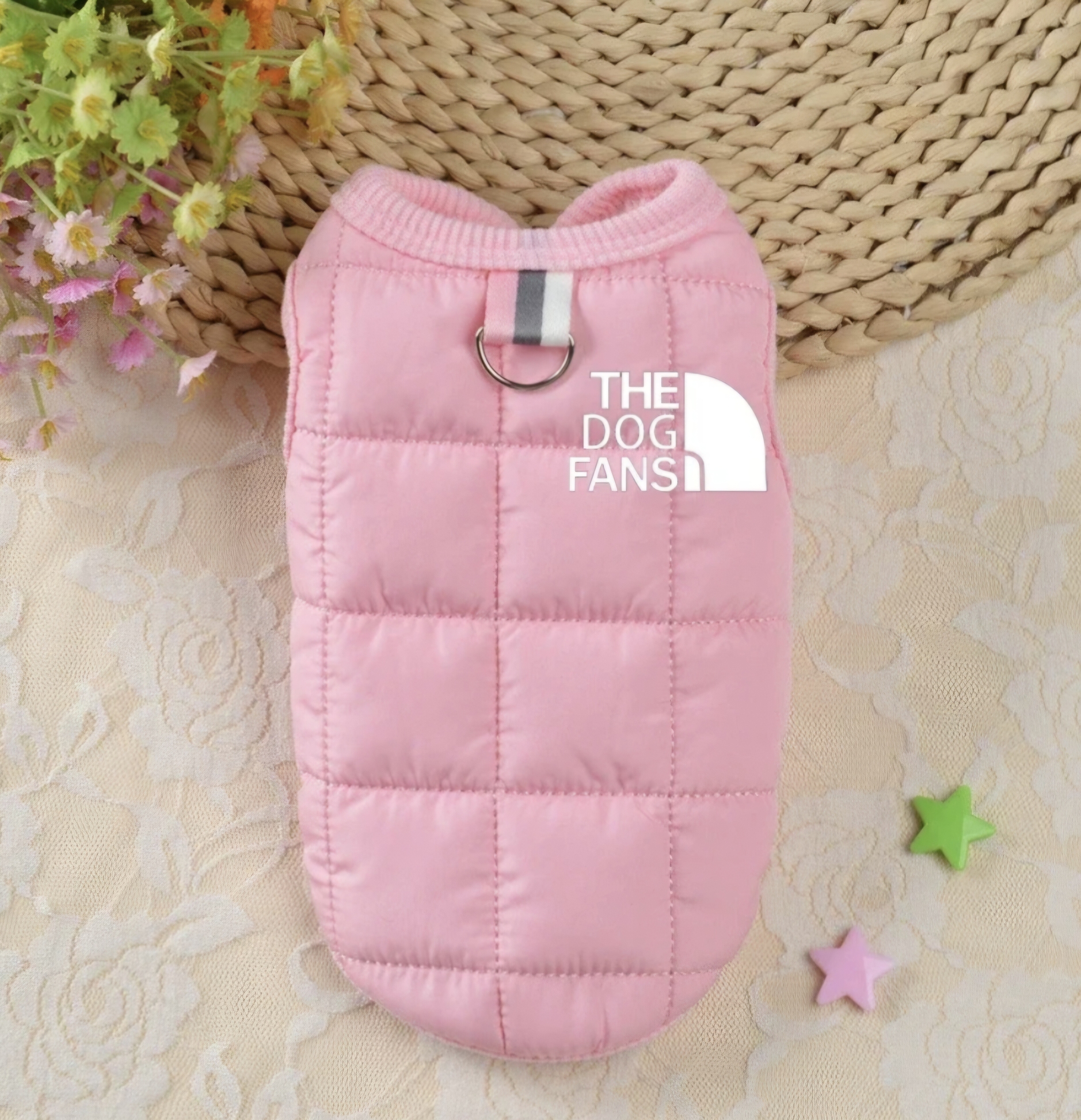 펫드로왕 강아지 겨울기모패딩조끼 명품패딩 럭셔리 소형견 하네스패딩 - 상세 이미지 5