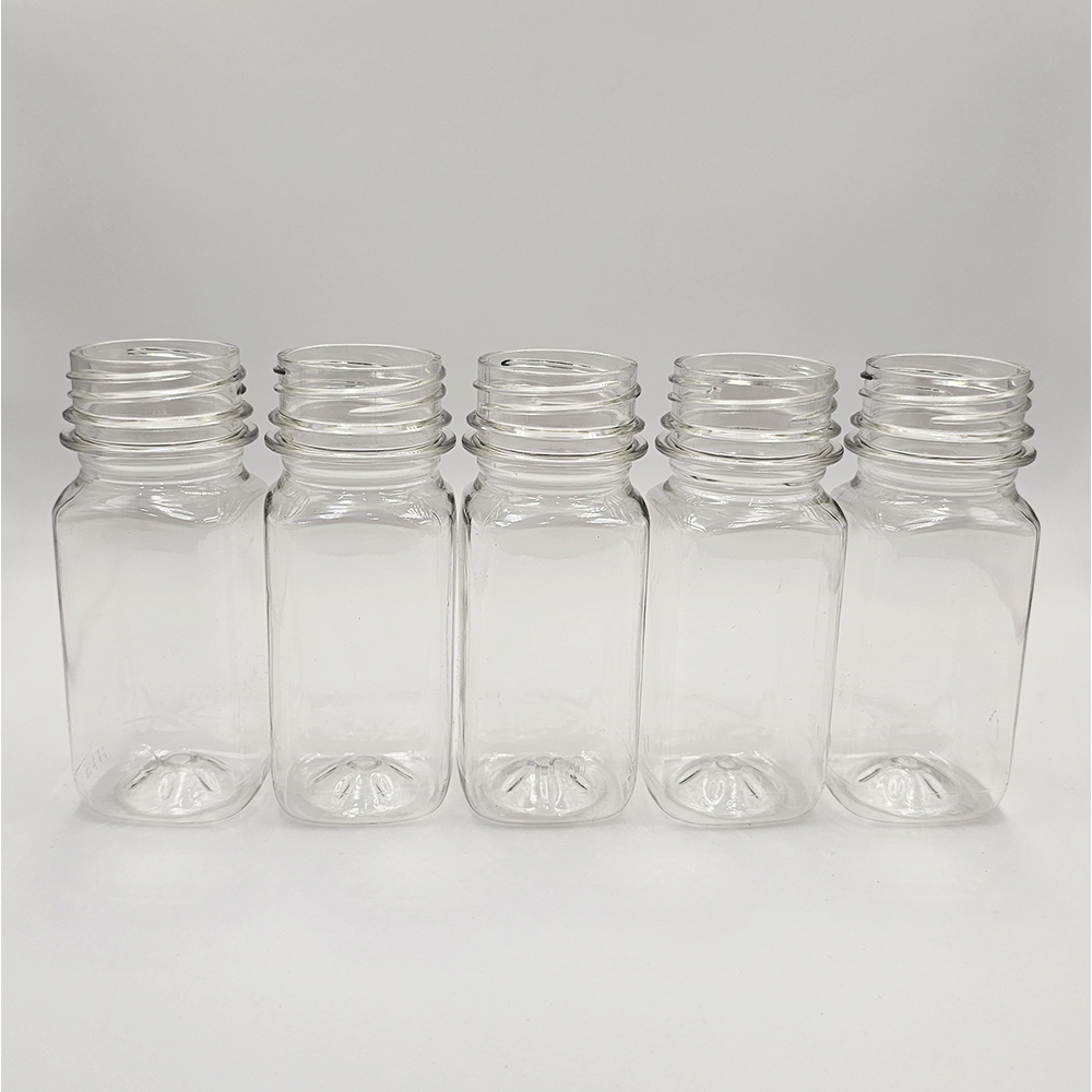 [보틀스] 사각 페트병 일회용 투명 플라스틱 페트 공병 100ml 용량선택