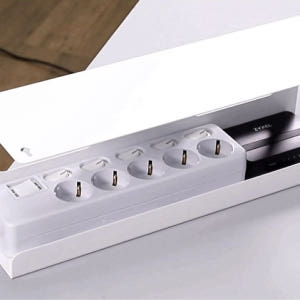 무타공 멀티탭 거치대 정리함 책상 컴퓨터 선정리 콘센트 전선 보관함 케이... 실사용 후기 | 효과 있을까? - 상품 이미지 3