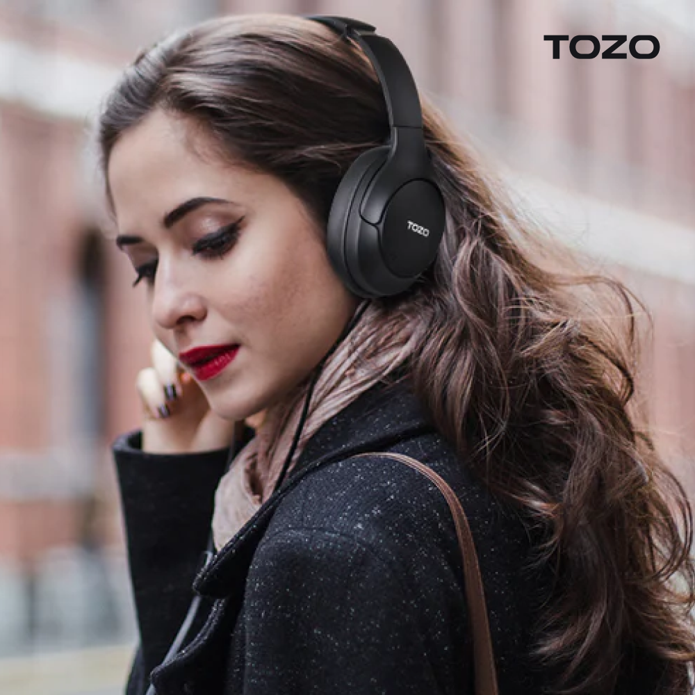 TOZO H10 HI-RES AI 블루투스 무선 유선 헤드폰 ANC 노이즈캔슬링 스터디