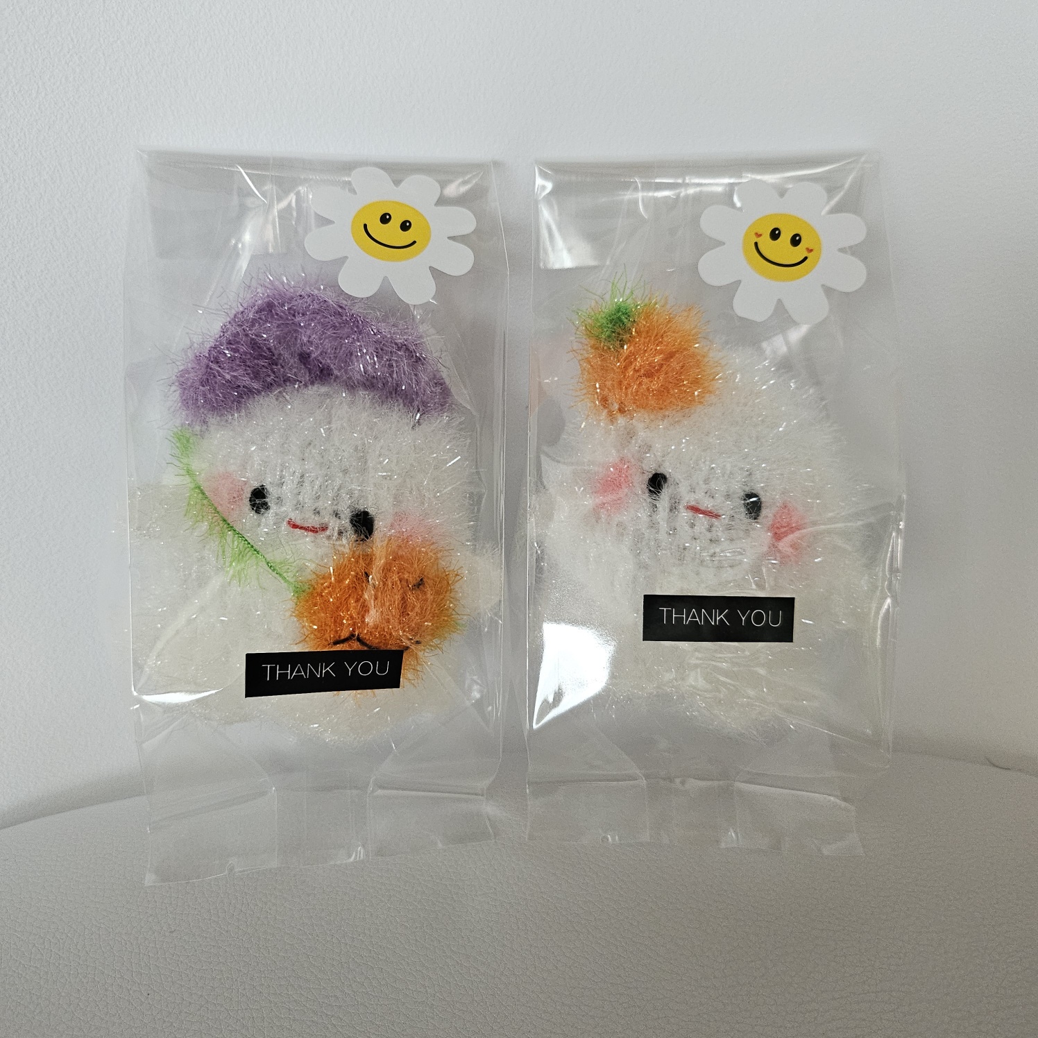 할로윈 유령 손뜨개 인형 핸드메이드 뜨개 LED 캔들 라이트 장식 소품 이미지 7