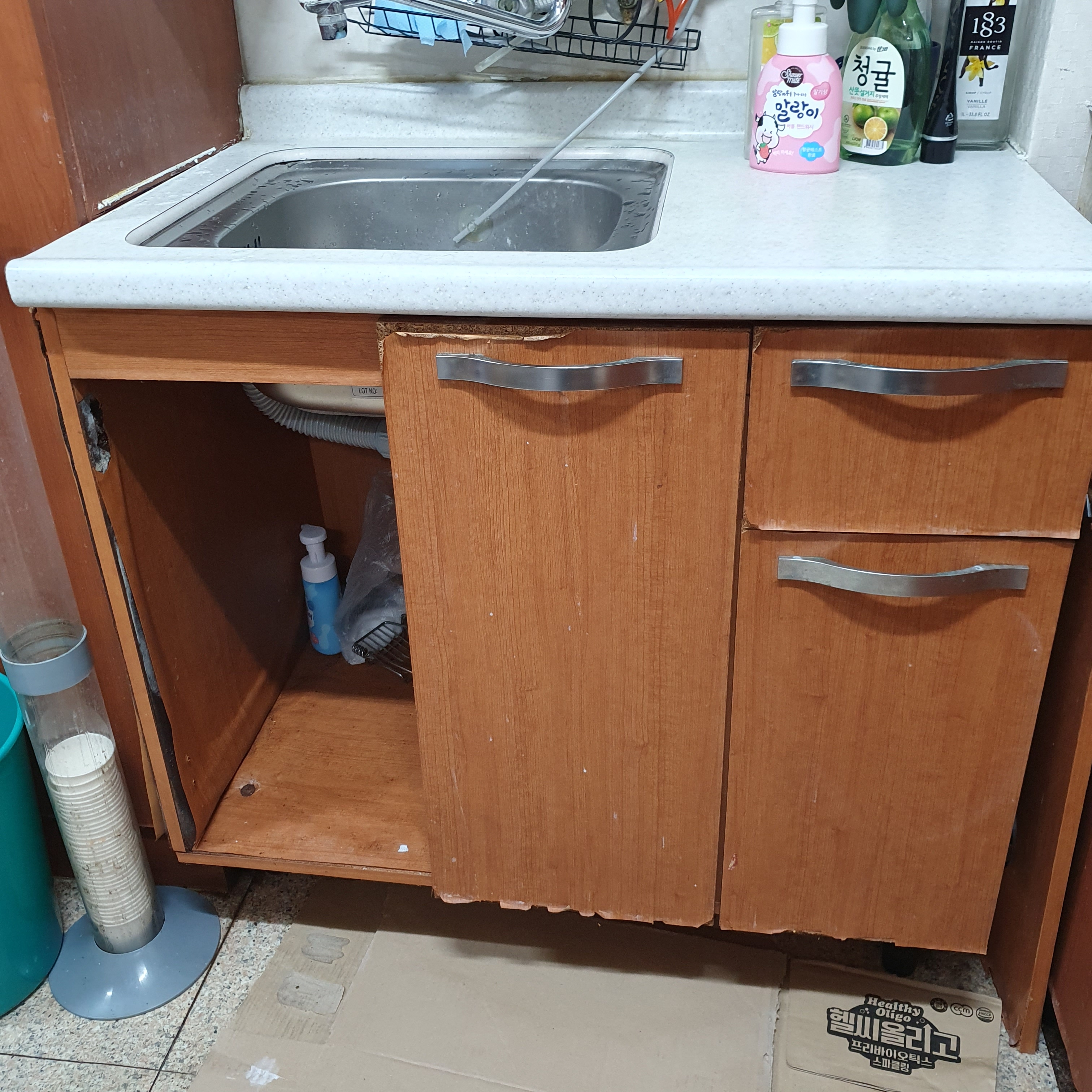 도장 싱크대 문짝 도어 교체 셀프 씽크대 문 최대 1200mmx2400mm 주문제작